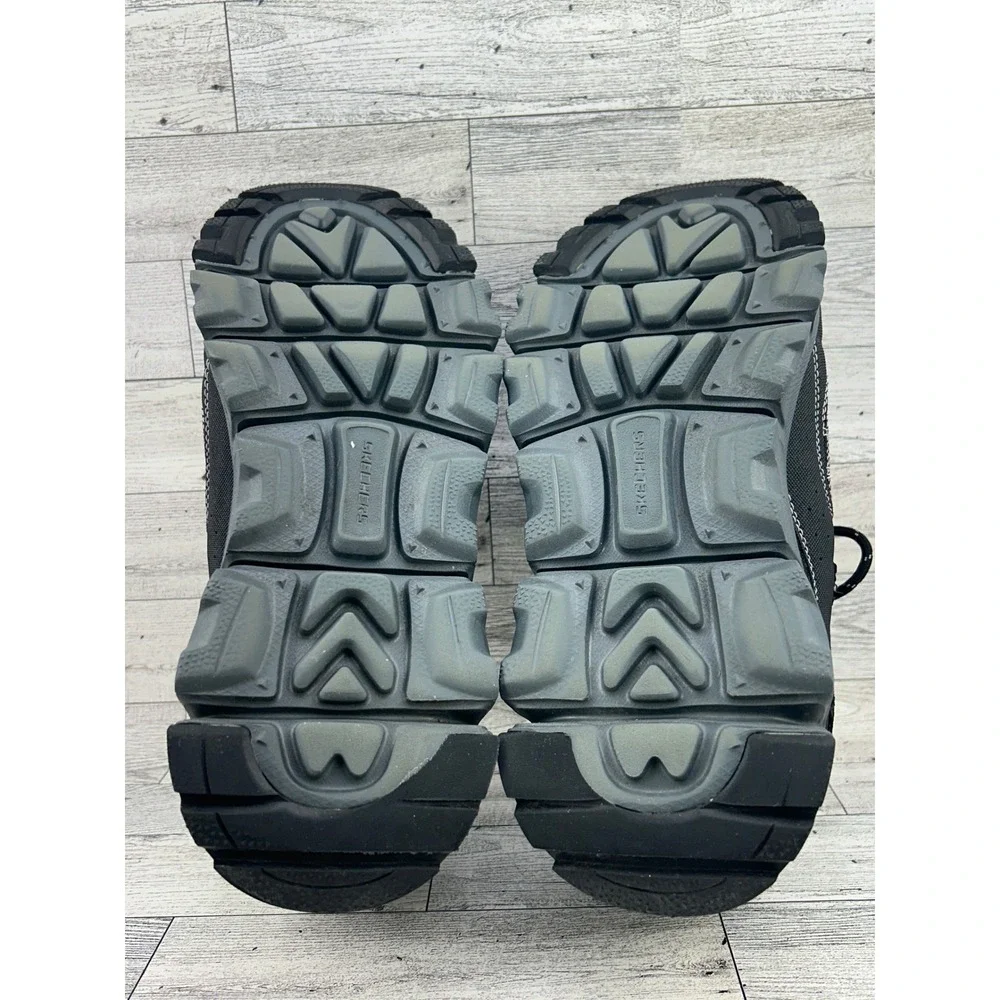 Skechers Slip-ins Adventure Men Sz 9.5 Wide Black Charcoal Sneakers 237622W BKCC